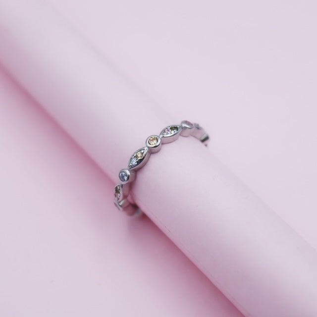 Argolla de Plata Circulos y Óvalos