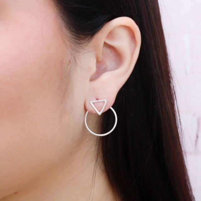 Aretes Minimalista Triángulo