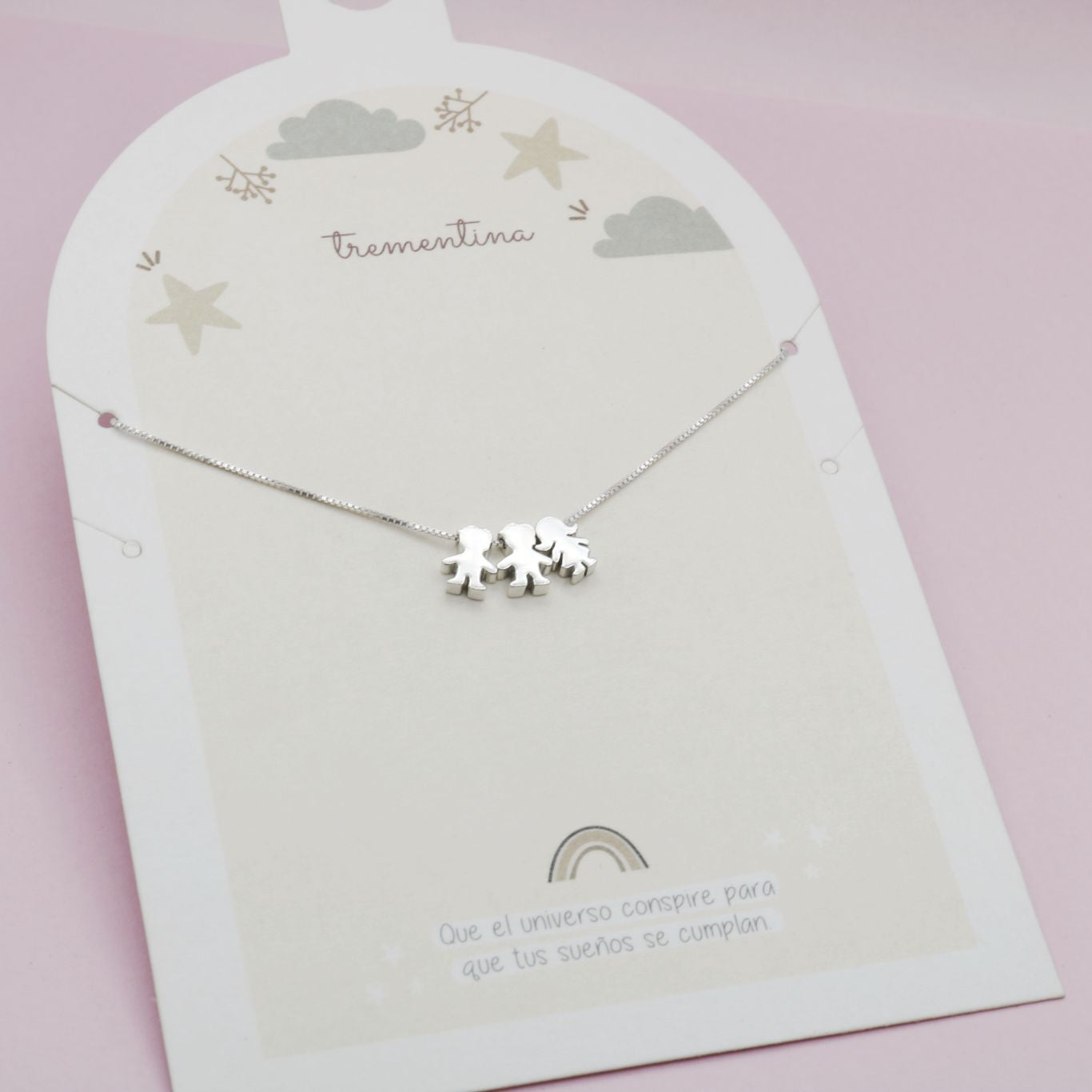 Collar en Plata 3 Hijos