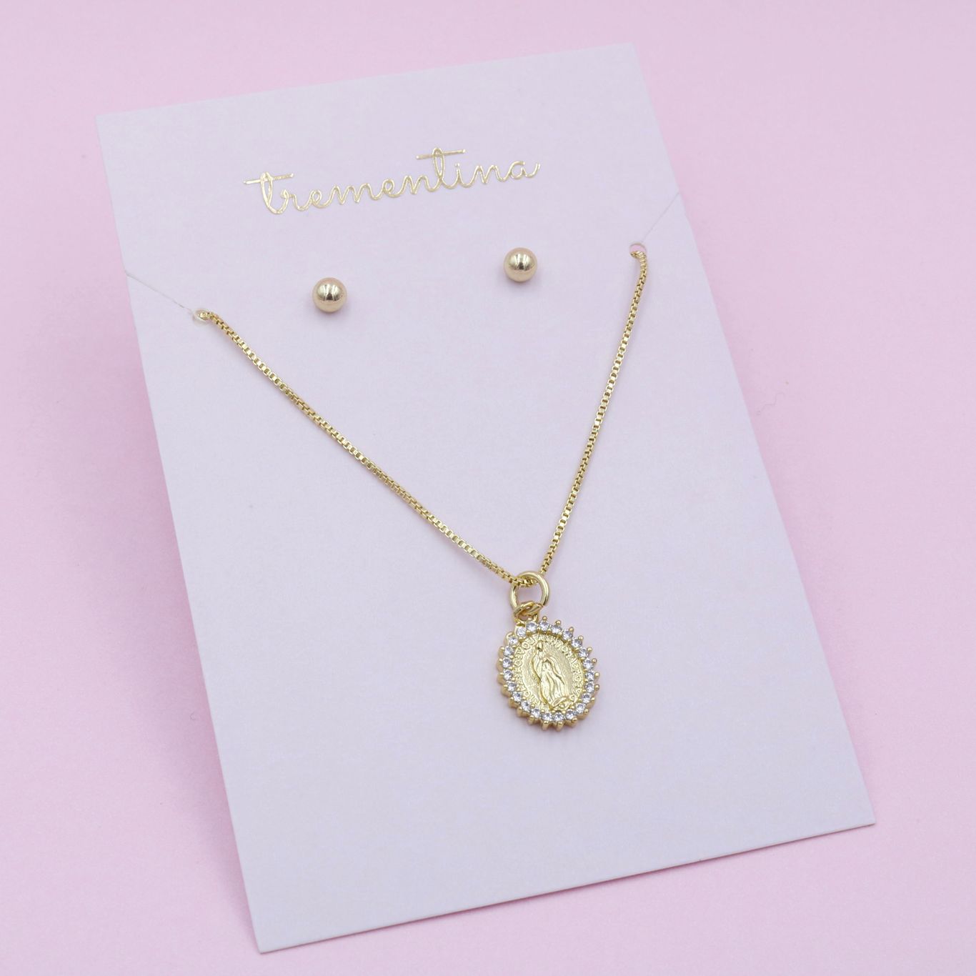 Set Dorado Virgencita