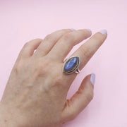 Anillo de Plata Energía Azul