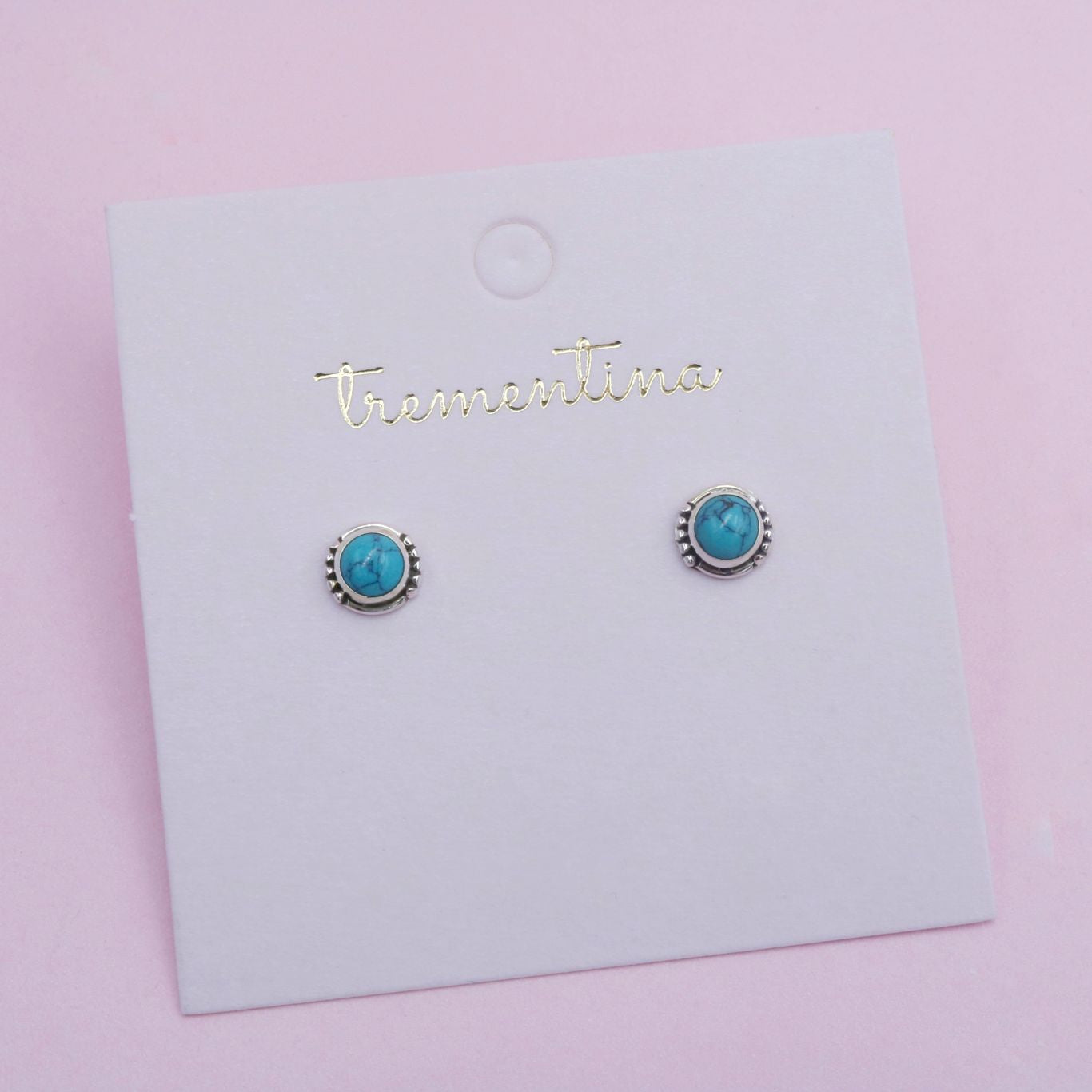 Topos de Plata Turquesa Natural