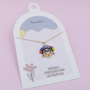 Collar Dorado Frida  Kahlo