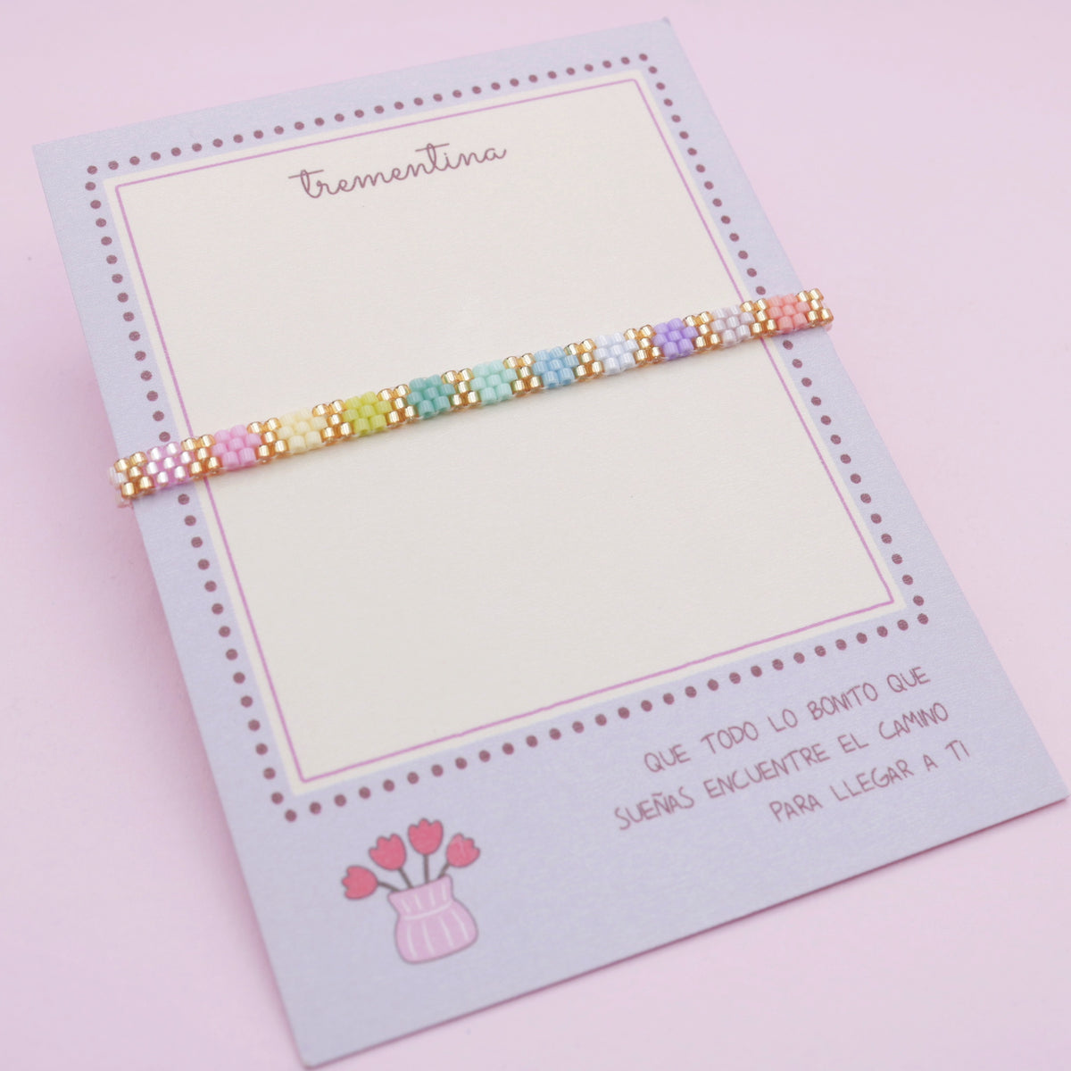 Pulsera Delgada Miyuki Arcoíris Pastel