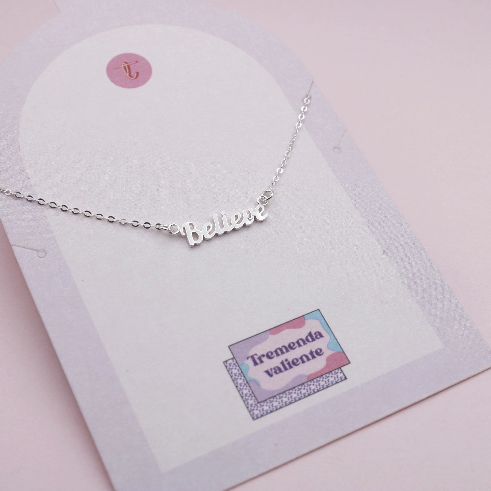 Collar en Plata Believe