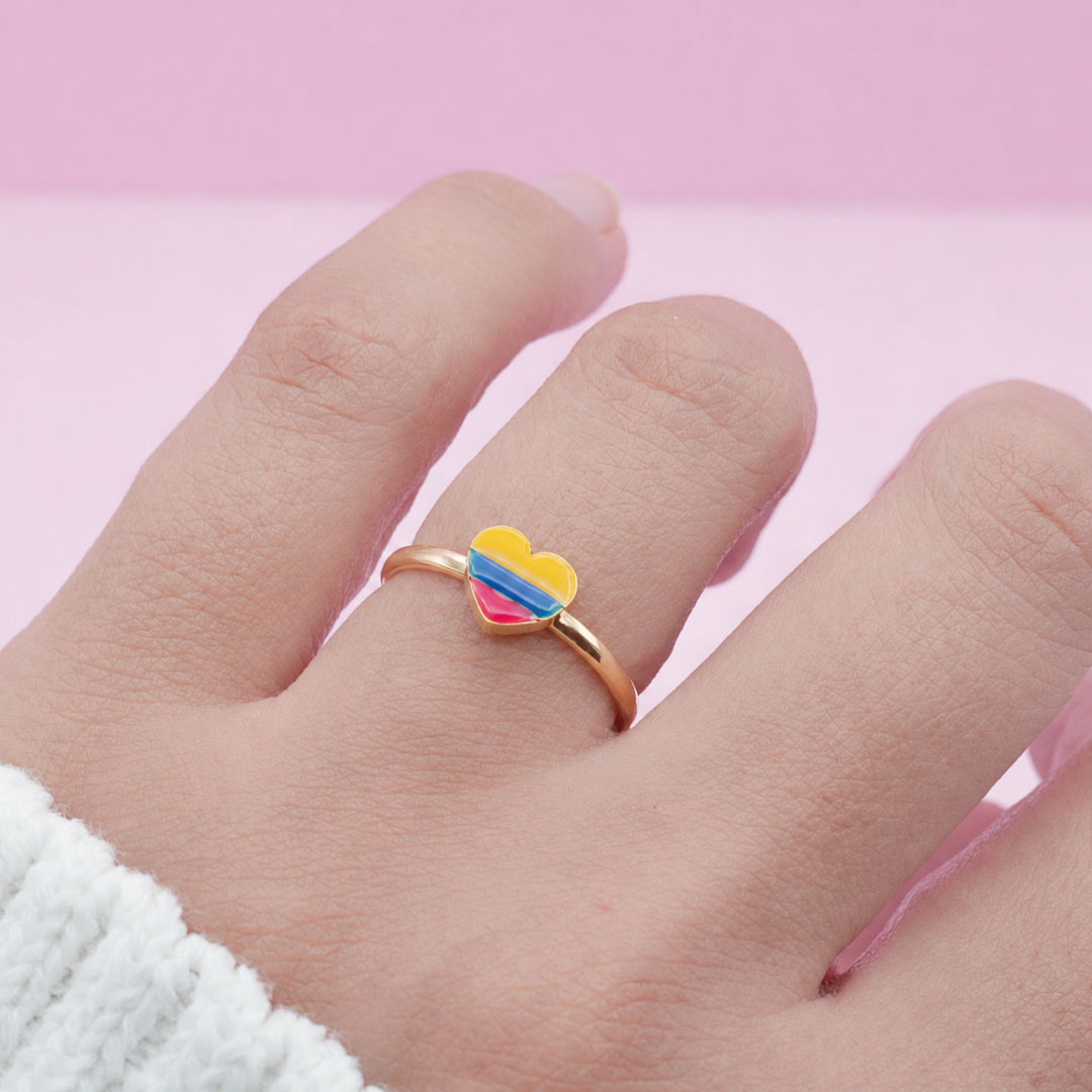 Anillo Dorado Corazón de Colombia