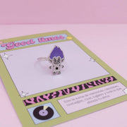Anillo Troll Morado en Plata 925