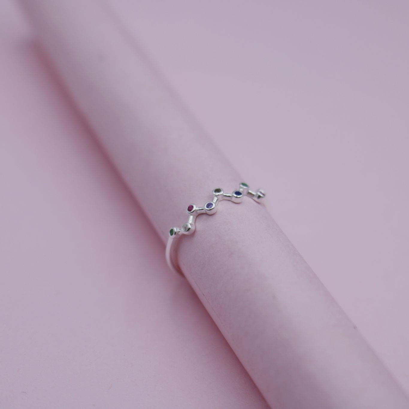 Anillo de Plata Zigzag circones