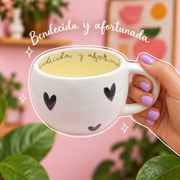 Mug Bendecida y Afortunada Corazón