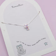 Collar en Plata Gatito Brillante