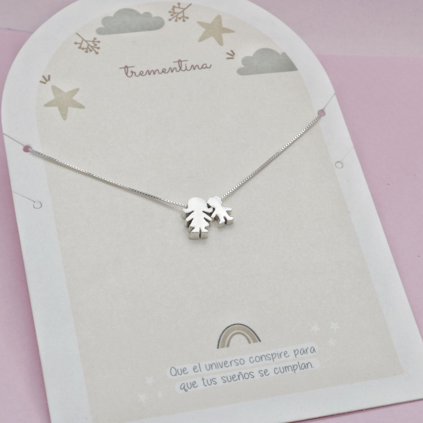 Collar Mi Familia Mamá 1 Hijo