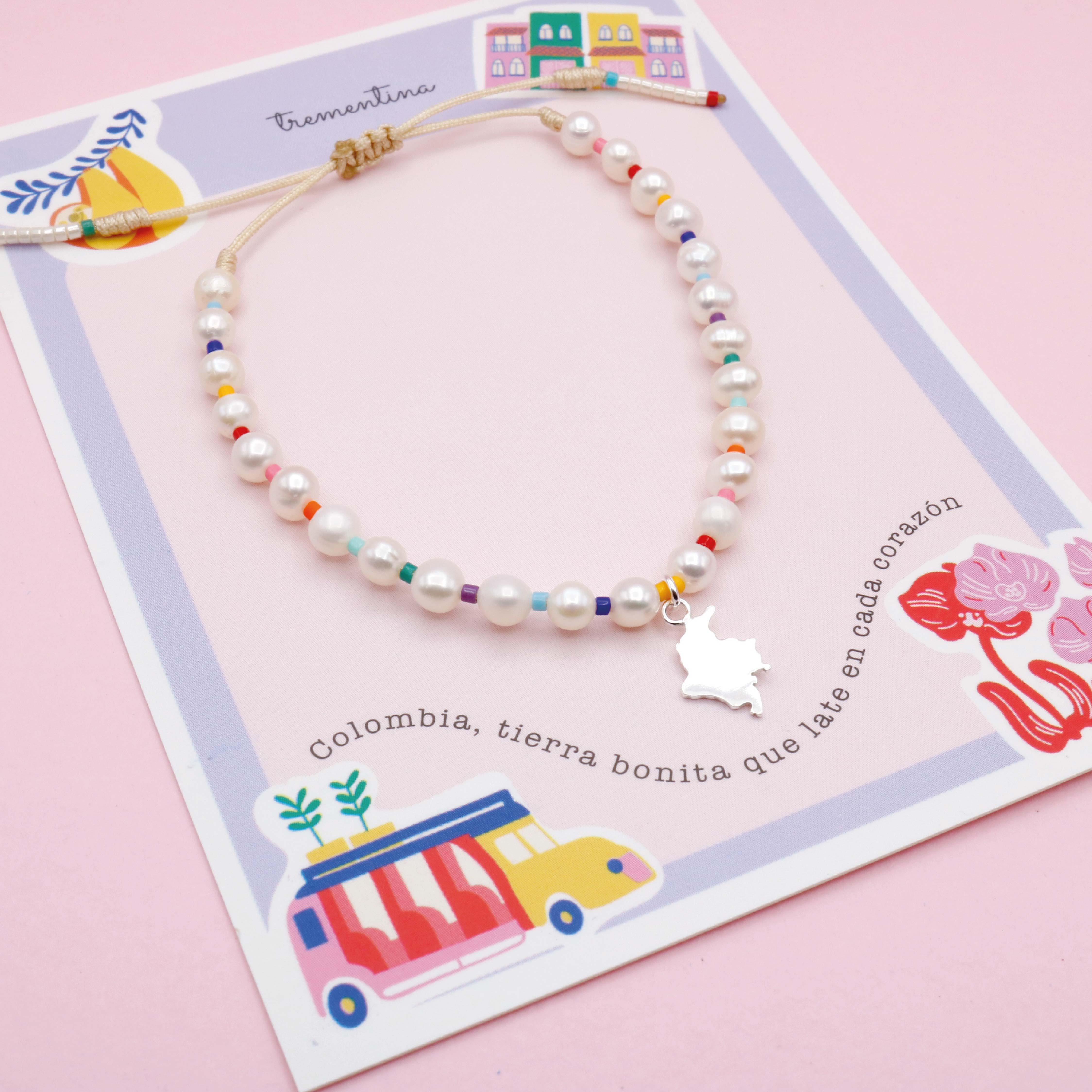 Pulsera Perla de Plata Colombia