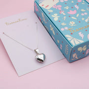 Relicario Corazón en Plata Relieve