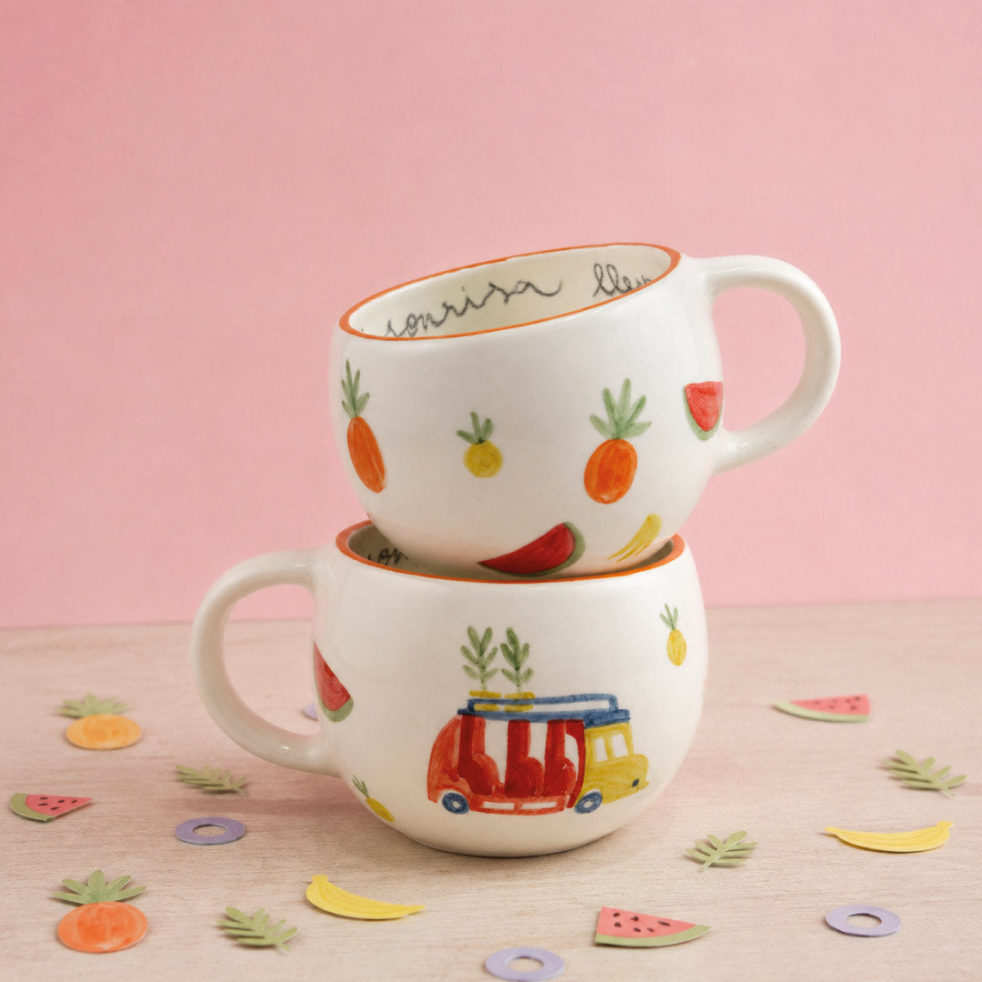 Mug Mi sonrisa lleva tu nombre – Frutas