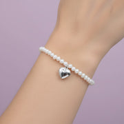 Pulsera Relicario en Plata Corazón