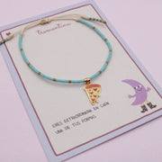 Pulsera Mostacilla Pizza de Corazones