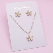 Juego de Joyas Dorado Flor