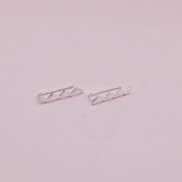 Ear climber Zig Zag