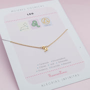 Collar Dorado Leo Mujeres Cósmicas