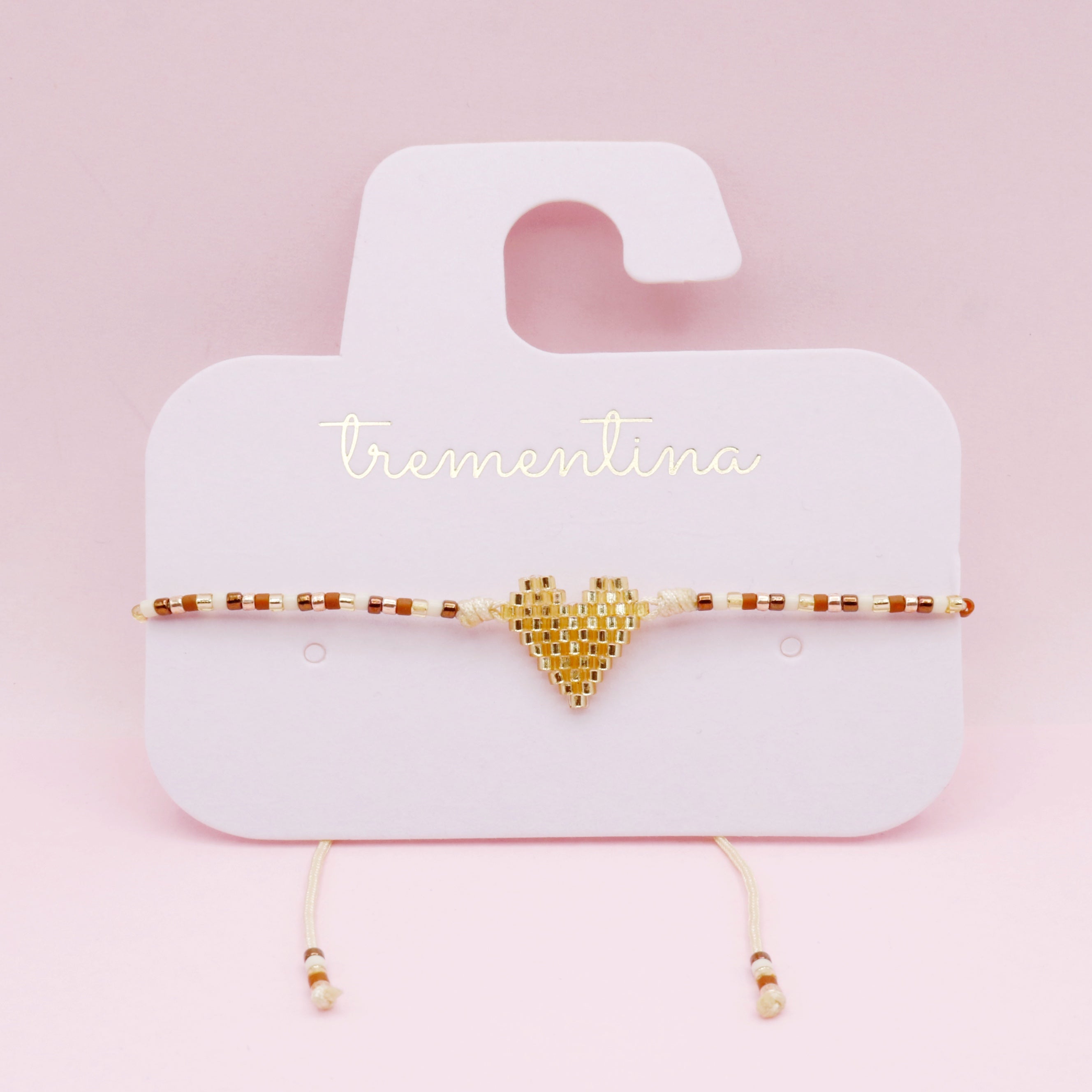 Pulsera Sencilla Corazón Dorado