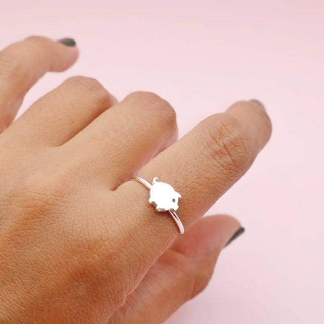 Anillo De Plata Pig