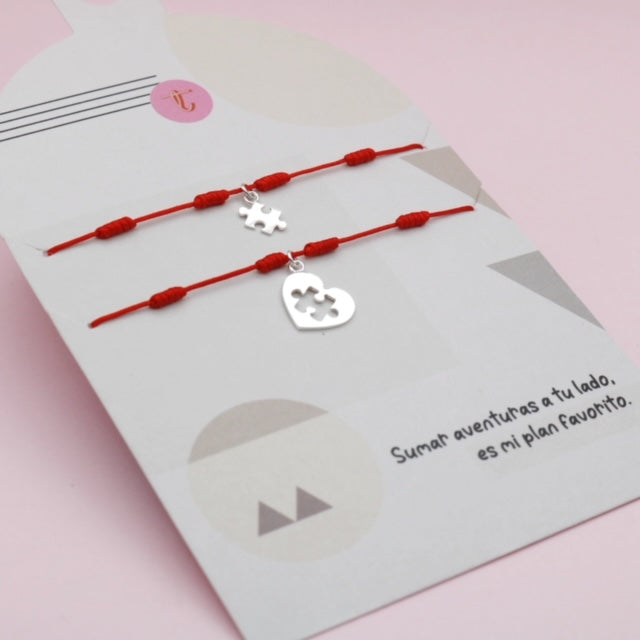 Set de Dos Pulseras Rompecabezas