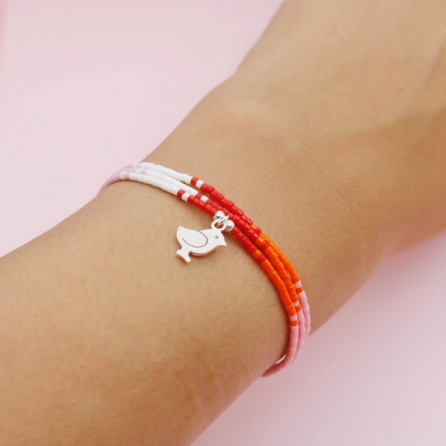 Pulsera Mostacilla Miyuki Pajarito