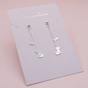 Aretes Hilo en Plata Mi Mejor Amigo