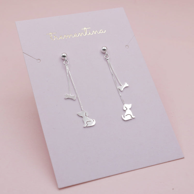 Aretes Hilo en Plata Mi Mejor Amigo