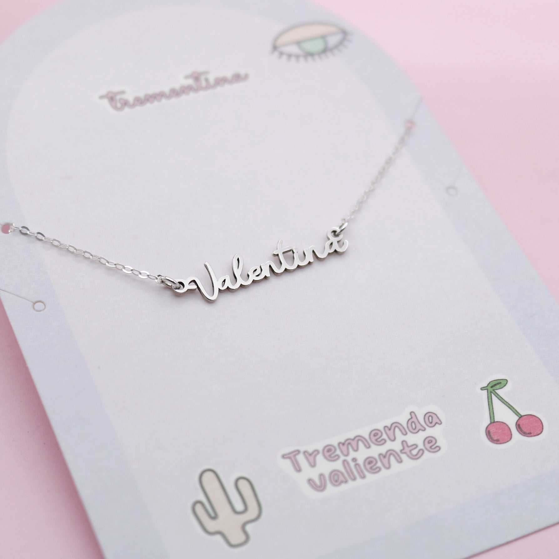 Collar Nombre o palabra Horizontal Valentina