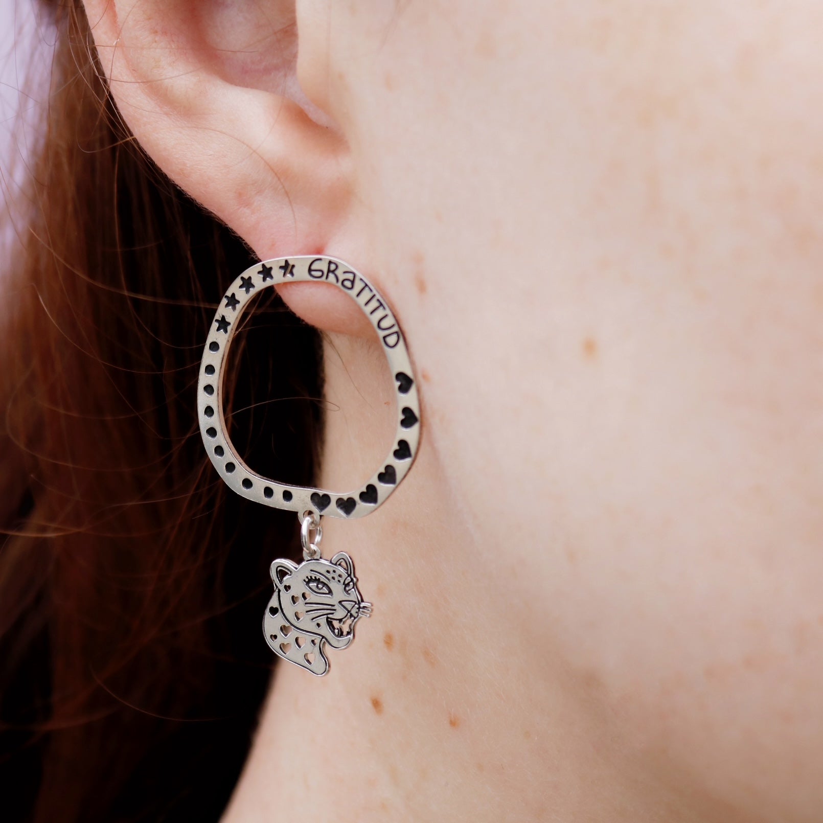 Aretes de Plata Gratitud