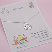 Collar en Plata "El Principito" y Zorro en la Luna