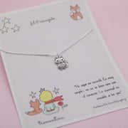 Collar en Plata "El Principito" Zorrito con saquito