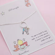 Collar de Plata "El Principito" Niño con Perla