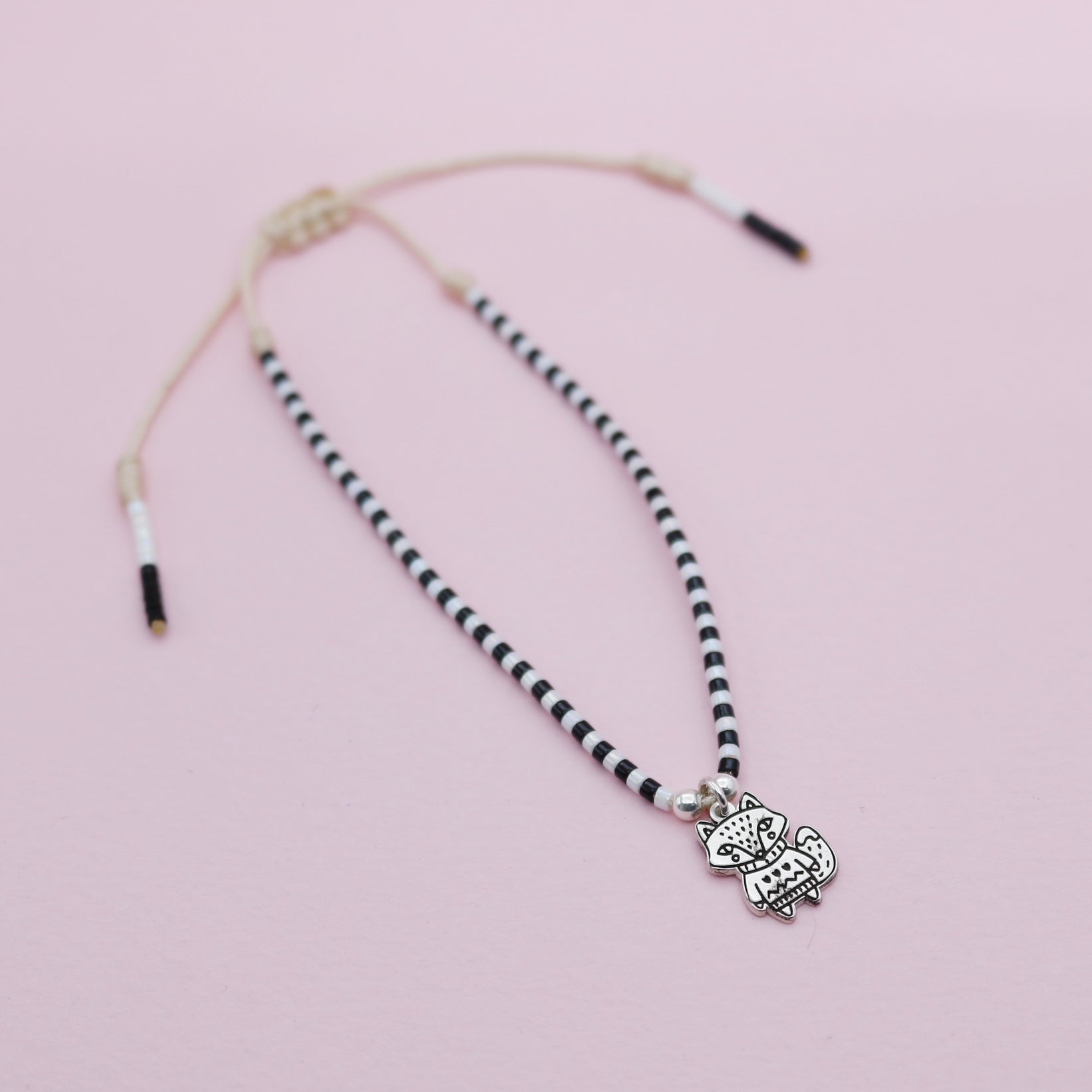 Pulsera Mostacilla "El Principito" Zorrito con saquito