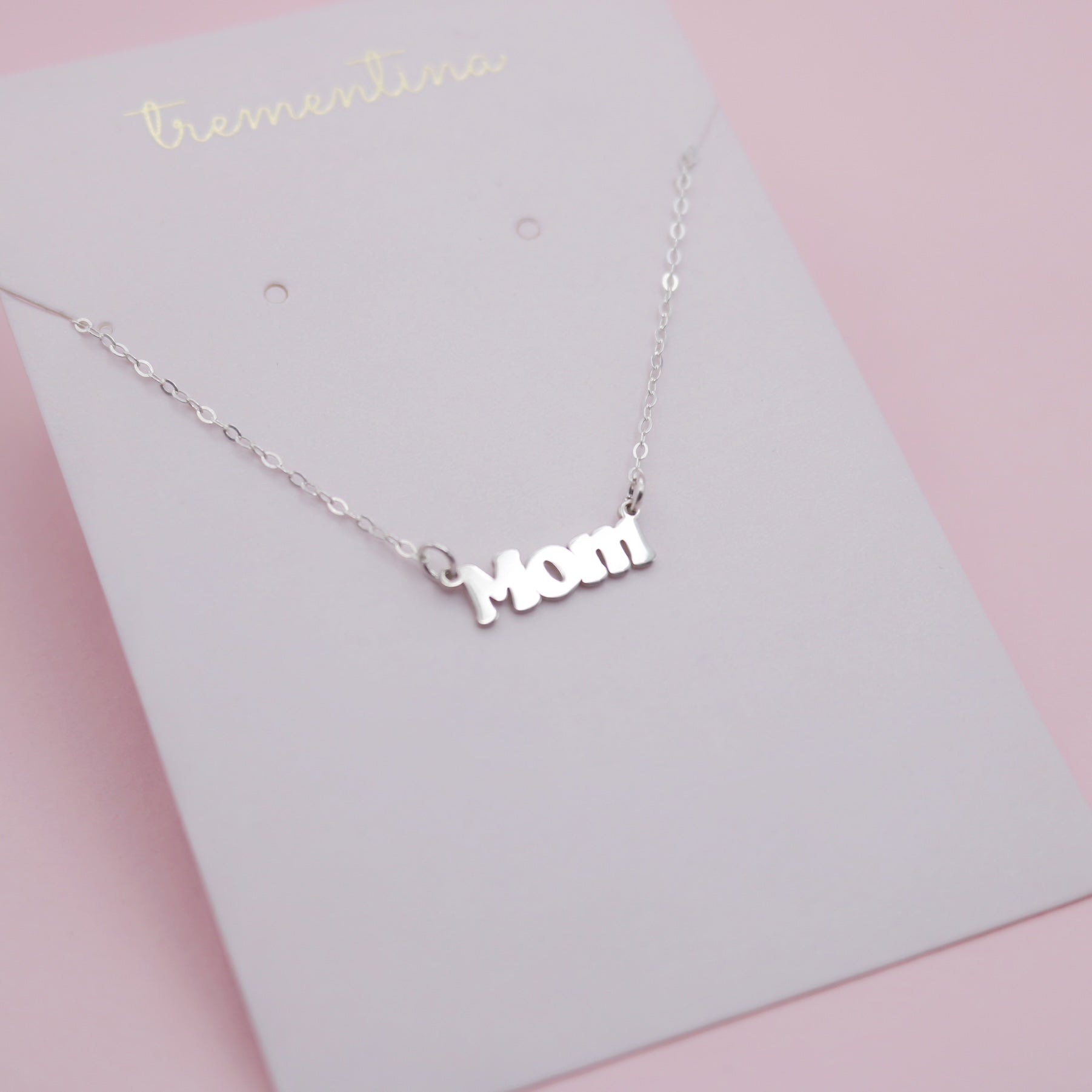 Collar en Plata Mom