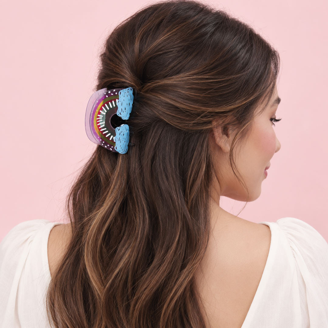 Hairclip Arcoíris Pastel