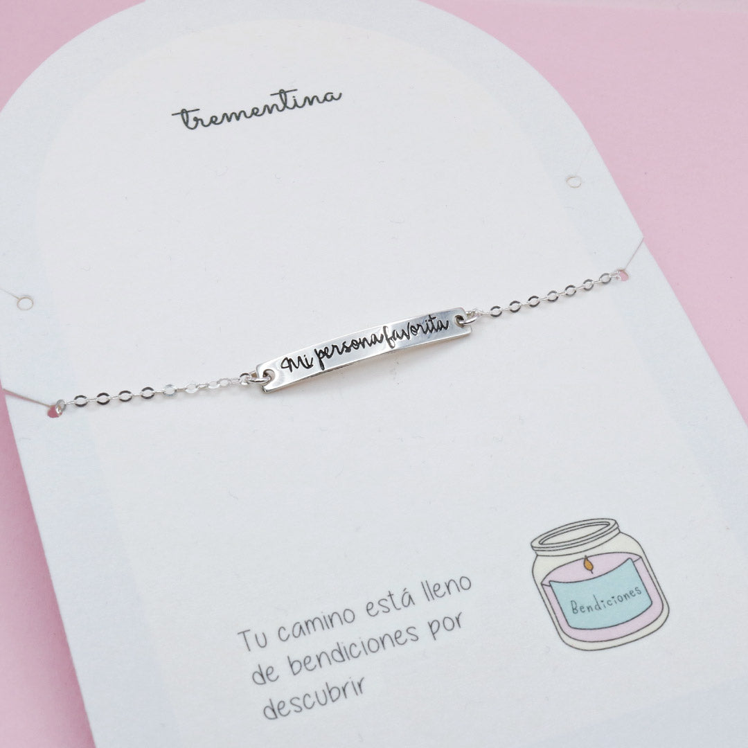 Pulsera en Plata Personalizable