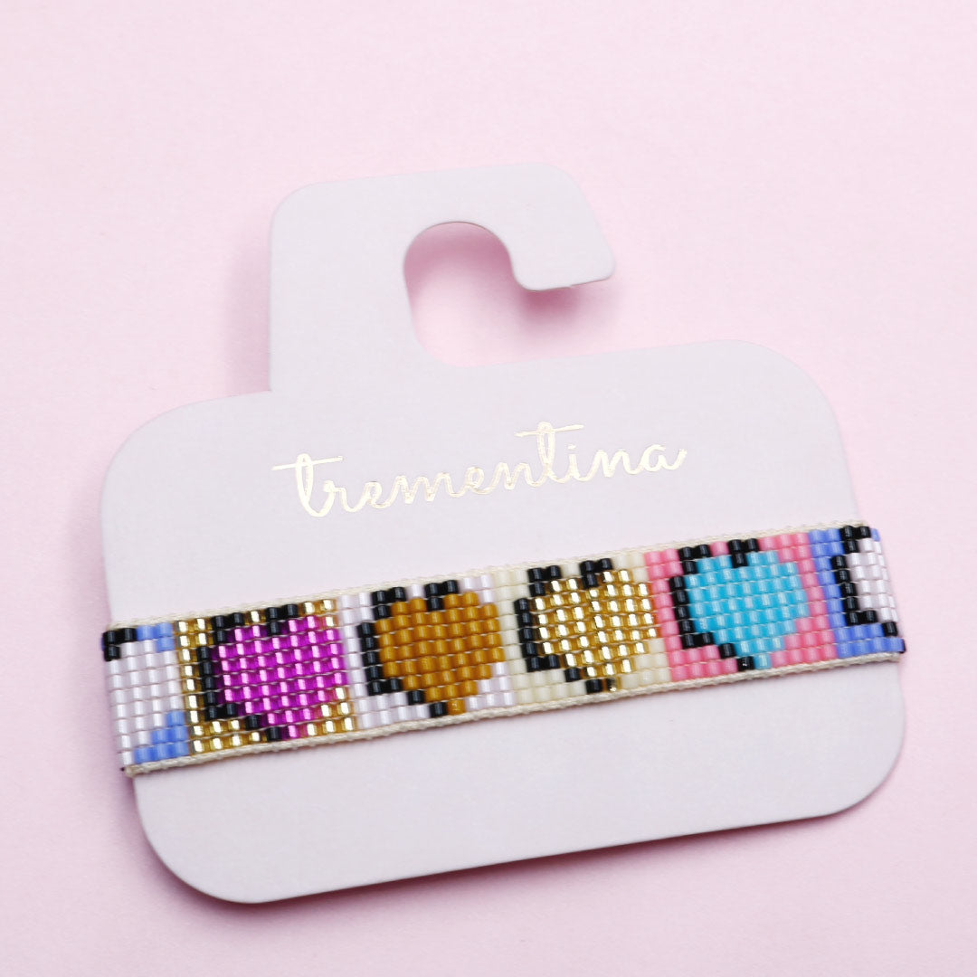 Pulsera Mostacilla Amor Pixelado