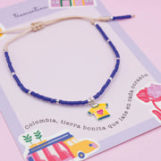 Pulsera Mostacilla Camiseta de Colombia