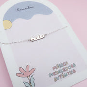 Pulsera de Plata Nombre o Palabra Tipografía Sofia