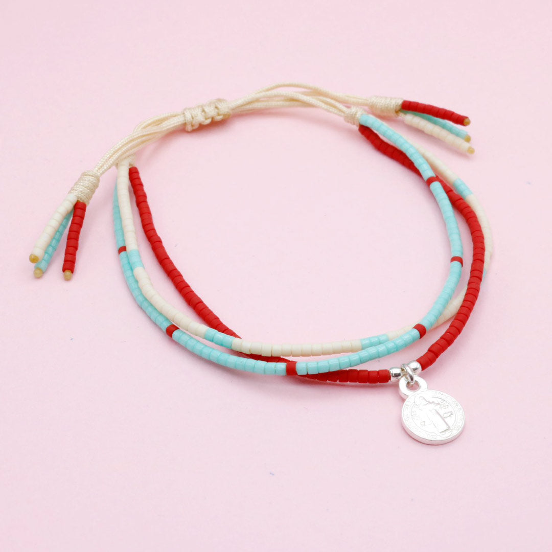 Pulsera Triple San Benito Colores