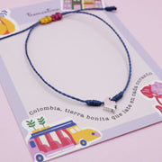 Pulsera Hombre Mapa de Colombia en Plata