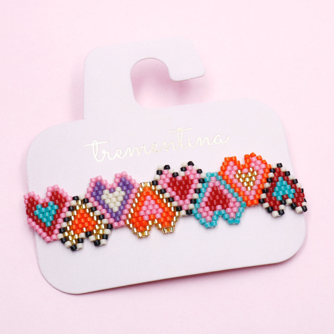 Pulsera Mostacilla Rainbow Hearts