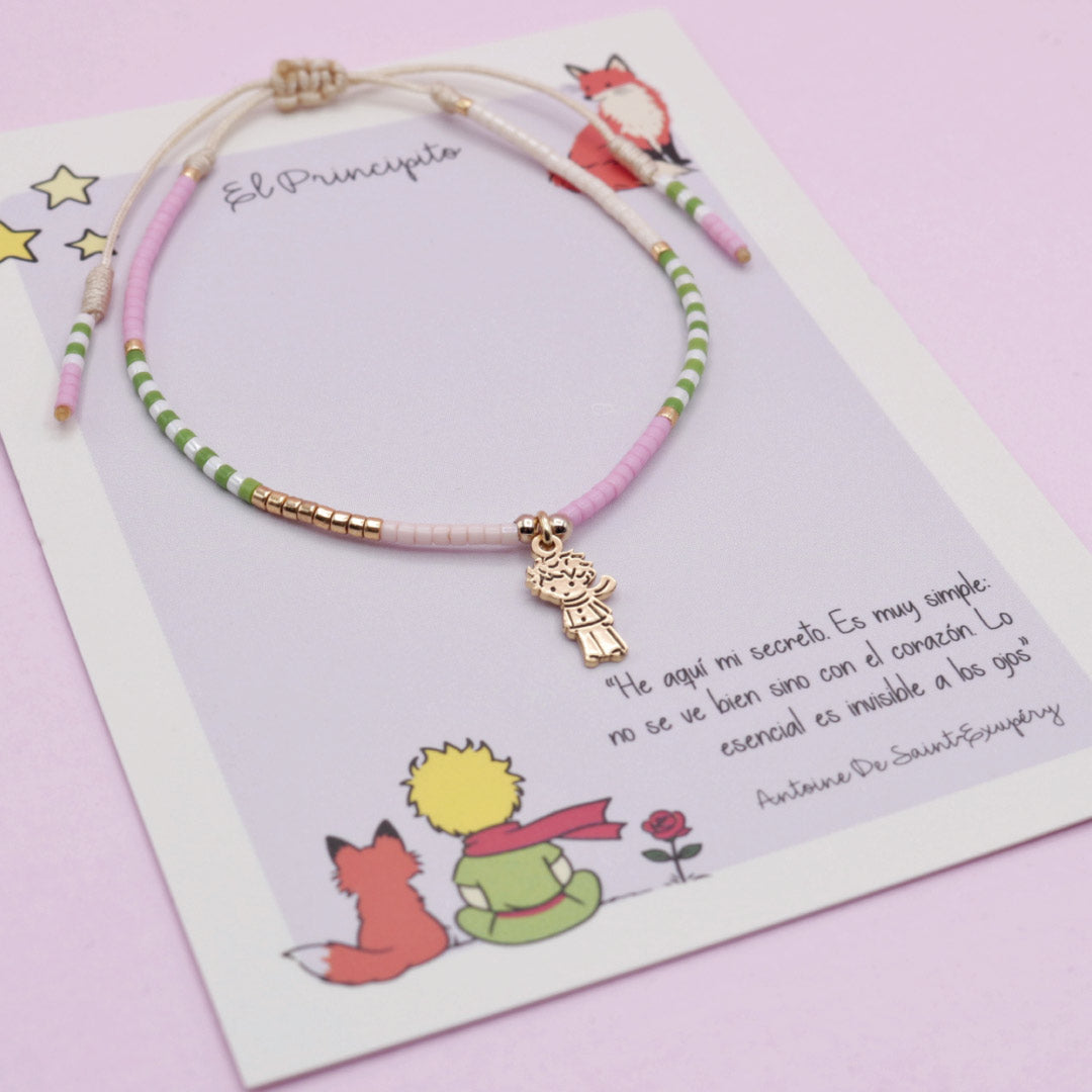 Pulsera Principito Dorado Pastel