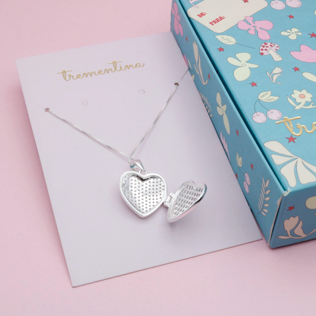 Relicario Corazón en Plata Circones