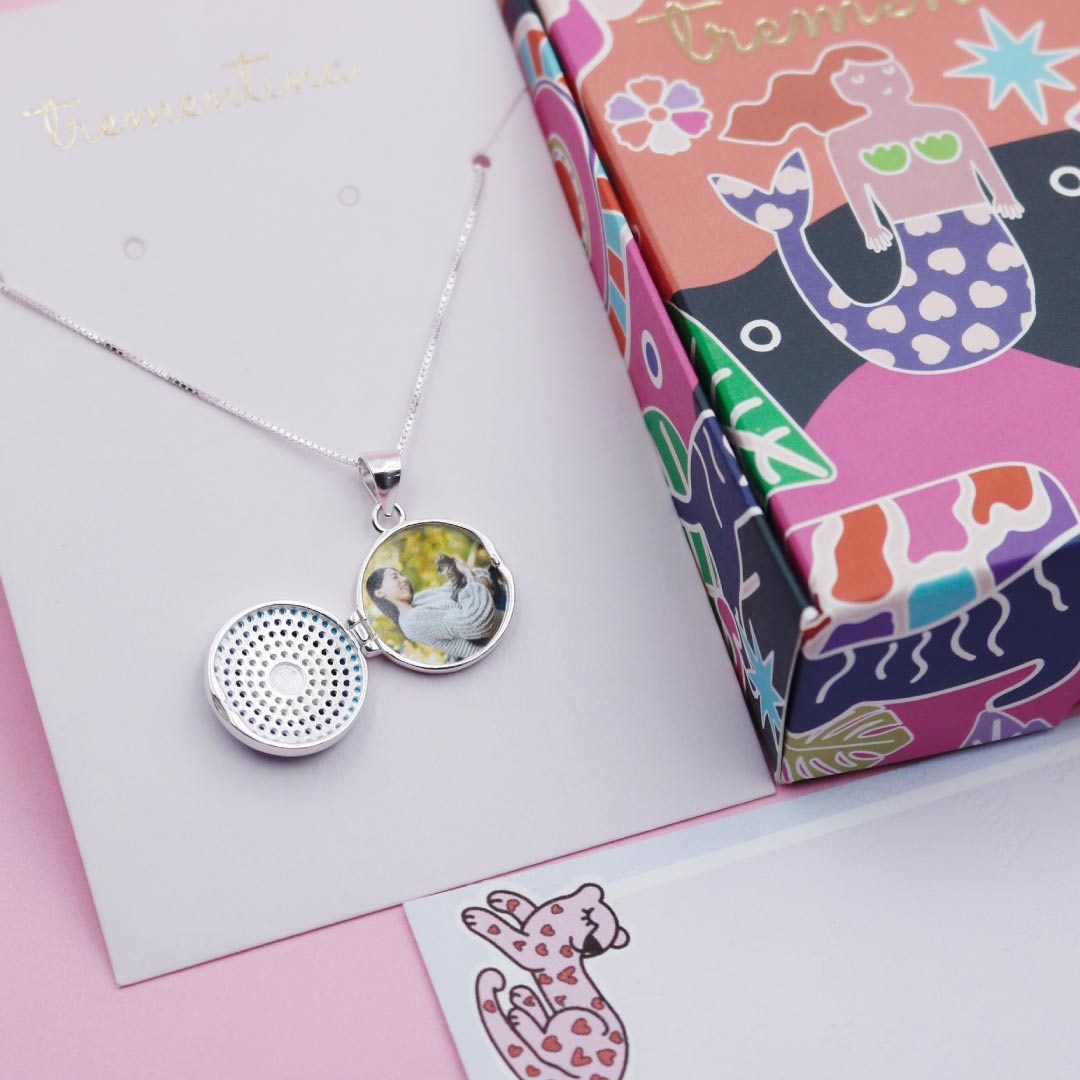 Relicario en Plata Grande Ojo