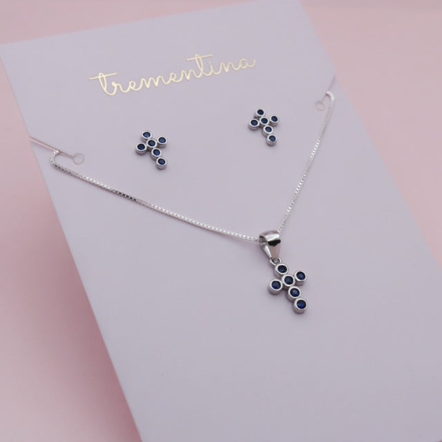 Set en Plata Cruz Circones