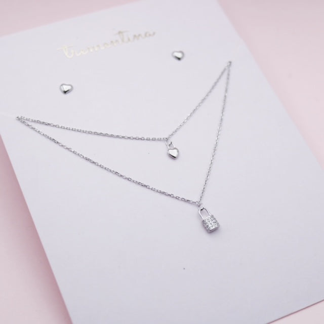 Set En Plata Amor Seguro
