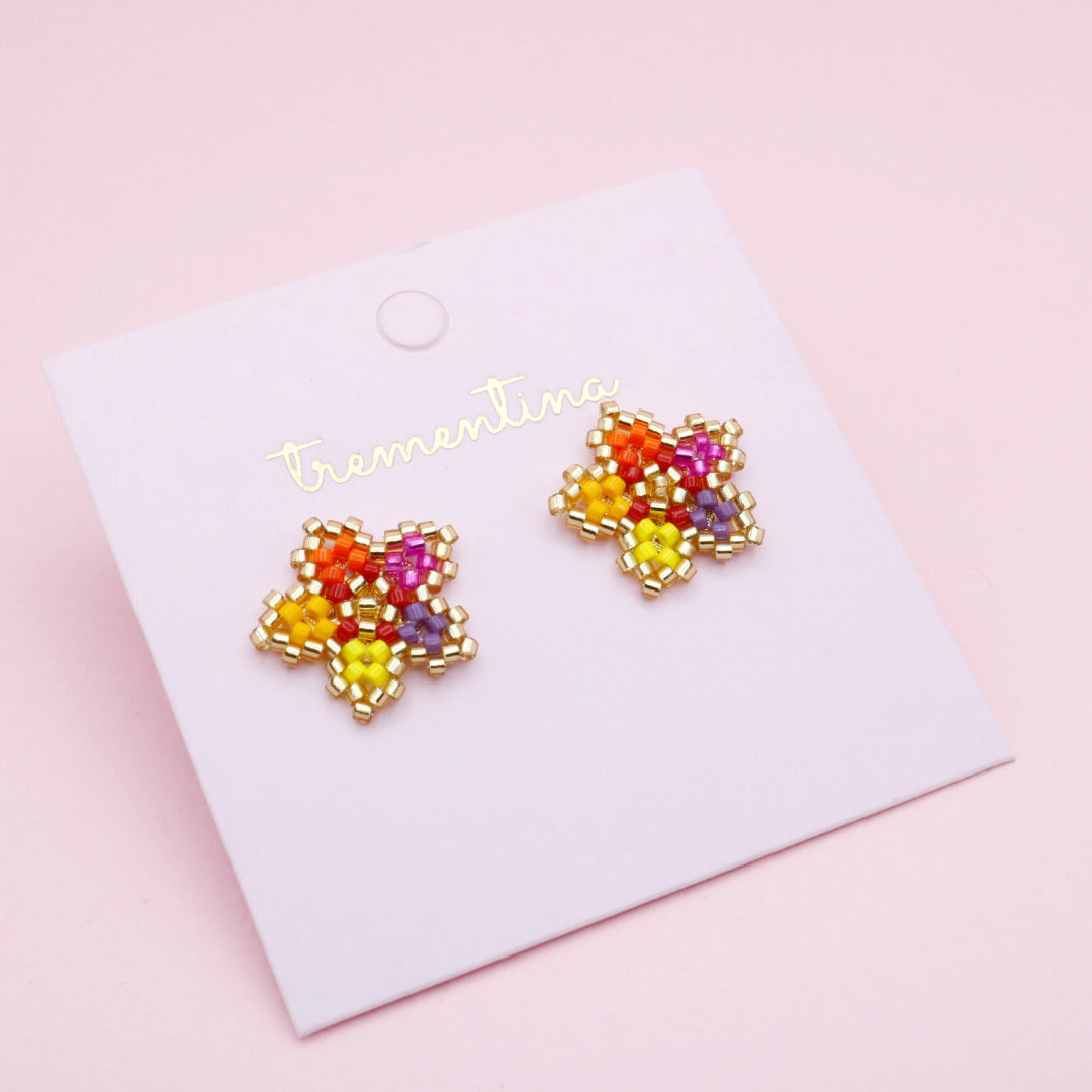 Topos Tejidos Flor Multicolor